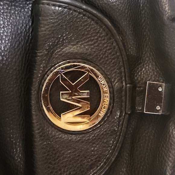 Excellent  large black Michael Kors handbag purse with COA  💯 authentic - Picture 3 of 9